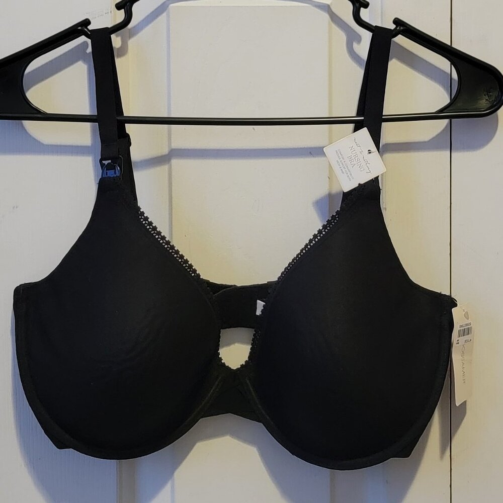 On Gossamer Women Next to Nothing Nursing Bralette,  Black, 36DD